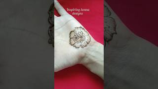 Beautiful flower henna design henna mehndi shortvideo viral 2024 [upl. by Arakaj711]