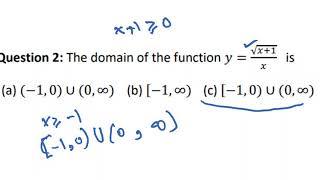 DOMAIN AND RANGE OF SOME FUNCTIONS  شرح مختصر [upl. by Ishii364]