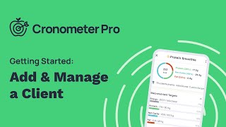 How To Add amp Manage A Client On Cronometer Pro [upl. by Lawrenson]