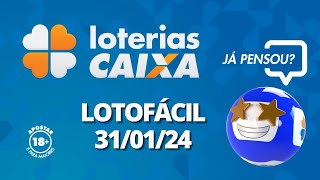 Resultado da Lotofácil  Concurso nº 3018  31012024 [upl. by Nichol770]