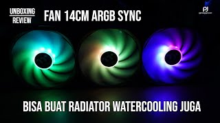 Fan 14cm bisa ARGB Sync cocok buat radiator watercooling juga  Thermaltake Pure 14 ARGB Sync [upl. by Nahta]