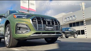 2024 Audi Q5 40 TFSI quattro® S tronic® in quotDistrict Greenquot is here [upl. by Nytnerb300]