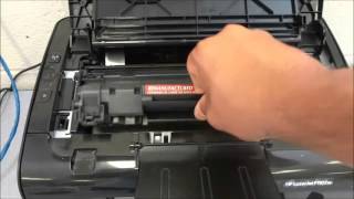 How To Replace The Toner Cartridge On An HP LaserJet Printer P1102w [upl. by Lepp971]