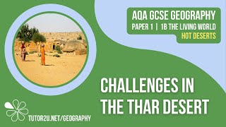 Challenges in the Thar Desert  AQA GCSE Geography  Hot Deserts 4 [upl. by Verene]