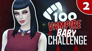 The Sims 4 100 Vampire Baby Challenge  Ep 2 BABY DADDY PLAYING HARD TO GET [upl. by Eocsor231]