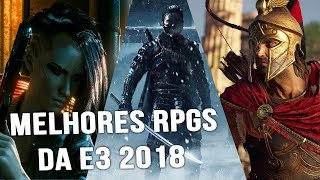 5 MELHORES RPGS DA E3 2018 [upl. by Niamor]