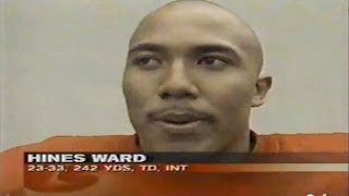 ESPN showing highlights of Hines Ward playing QB at Georgia vs Georgia Tech 1995 [upl. by Boulanger519]