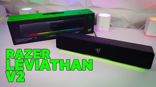 Razer Leviathan V2 X Sound bar unboxing and impressions [upl. by Adams]