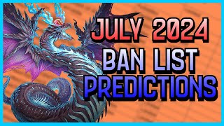 YuGiOh Ban List Prediction July 2024 [upl. by Lednem]