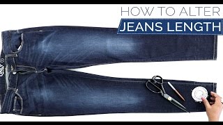 Class 33  How to alter your Jeans length keeping the original hem  DIY [upl. by Ellehcyar]