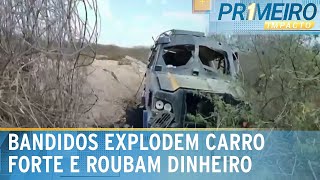 Criminosos explodem carro forte na divisa entre Paraíba e Pernambuco  Primeiro Impacto 121023 [upl. by Michelle]