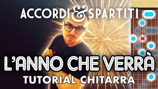 LANNO CHE VERRÀ Tutorial Chitarra  Lucio Dalla [upl. by Ayokahs]