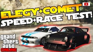 GTA 5 Online ImportExport Update 🚘😲Comet  Elegy Retro Custom Speed  Race Test🚘😲 PS4 Gameplay [upl. by Latsirk997]