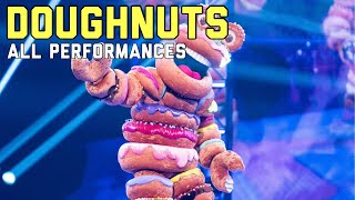 The Masked Singer  The Doughnuts All Performances and Reveal [upl. by Nnasor934]