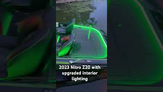 2023 Nitro Z20 w upgraded interior lighting bassfishing bassboat [upl. by Llorrad]