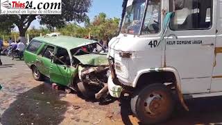 accident grave en pleine ville de Thiès 01032018 [upl. by Press]