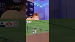 Jasson Dominguez misses a fly ball reaction Yankees [upl. by Revlys]