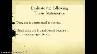 Topic Sentences vs Thesis Statements [upl. by Barren]