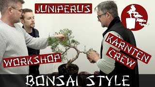 Geheimer Wacholder Workshop der KärntenCrew  Wacholder Juniperus  062 Bonsai Style [upl. by Blondie]