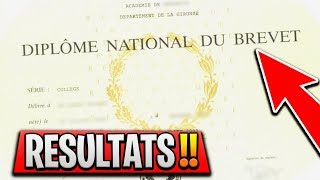 MES RÉSULTATS AU BREVET 2018  CATASTROPHE [upl. by Olyhs197]