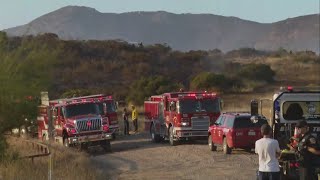 Fire crews battling ProctorFire in Jamul [upl. by Xerxes]