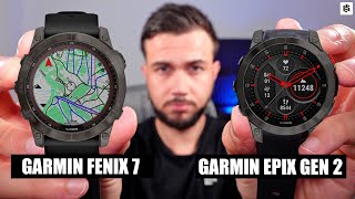 GARMIN FENIX 7 vs GARMIN EPIX 2 🥊 COMPARATIVA en ESPAÑOL [upl. by Randolf122]