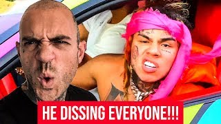 6ix9ine Disses Chief Keef Trippie and Ebro on STOOPID  Adam22 Reacts [upl. by Augustus464]