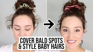 How to Style Frizzy Baby Hairs amp Cover Bald Spots [upl. by Florri]