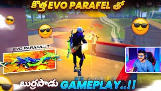 New EVO Parafel Gameplay 😍 99 Headshot Rate  Free Fire Telugu  MBG ARMY [upl. by Ainud]