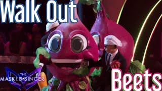 Beets Walk Out  The Masked Singer USA Season 11 Ep 2 [upl. by Dirfliw]