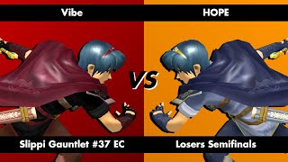 Vibe  Marth  vs HOPE  Marth    Losers Semifinals [upl. by Aretahs970]