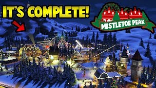 Mistletoe Peak  ITS FINISHED Park Tour Video  Planet Coaster Christmas [upl. by Spears]