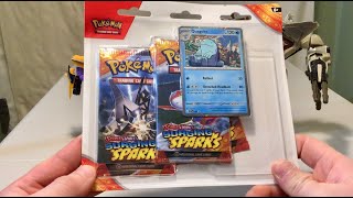 Opening a Quagsire Promo Surging Sparks 3 Pack Blister [upl. by Hymie657]