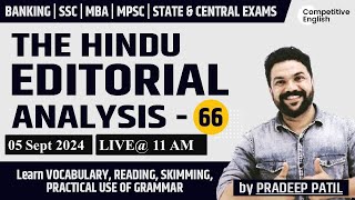 Learn VOCAB READING SKIMMING ERRORS GRAMMAR USE 05 September  2024  PRADEEP PATIL [upl. by Emolas]