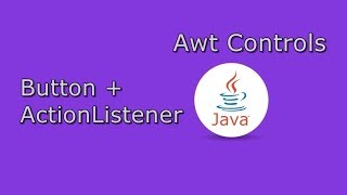 Awt Button with ActionListener  Developer Dost  HINDI [upl. by Anits]