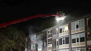 20241024 Grote brand in flat Ernst Casimirlaan EDE [upl. by Cally89]