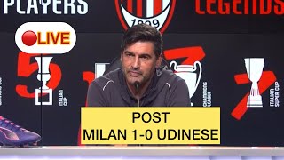 MILAN 10 UDINESE  FONSECA POST PARTITA [upl. by Leona]