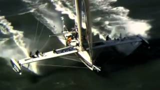 Worlds fastest sailboat hopes to break Transpacific speed record [upl. by Dej831]