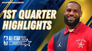 Team LeBron vs Team Giannis 1st Quarter Highlights  Feb 18  2024 NBA All Star Game [upl. by Urissa]