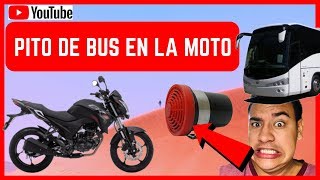 PUSE UN PITO DE BUS A LA MOTO 😎 QUE TAL SUENA  😎 [upl. by Laeahcim]