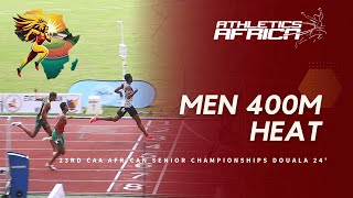 Men’s 400m Round 1 Heat 1  DOUALA 24  23rd CAA African Athletics Senior Championships [upl. by Nami572]