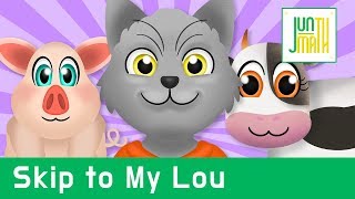 Skip to my Lou with Lyrics l Nursery Rhymes by Mini Kiddie [upl. by Macguiness]