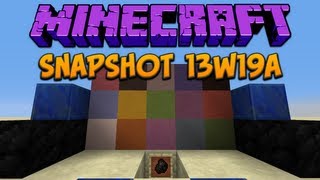 Minecraft 13w19a Stained Clay 16 New Colored Blocks [upl. by Cherish]