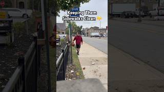 Blowing Off The Sidewalk 💨 mowing grass echo lawncare lawnmaintenance commercial leafblower [upl. by Stevenson314]