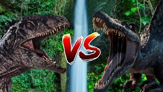 SPINOSAURUS vs GIGANOTOSAURUS Jurassic World The Adventure of Baby Spinosaurus P4 [upl. by Xila]