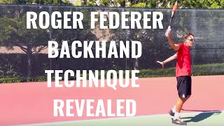 Roger Federer Backhand Technique Revealed [upl. by Lesh]