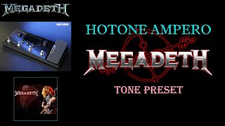 Hotone Ampero Megadeth preset sound sample [upl. by Aicatsal404]