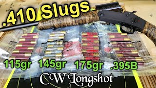 Custom 410 Slug Handloads by CW Longshot Shoot amp Review [upl. by Nais412]