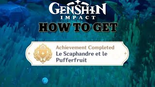 How to get Le Scaphandre et le Pufferfruit Achievement  GENSHIN IMPACT [upl. by Adnalohs]