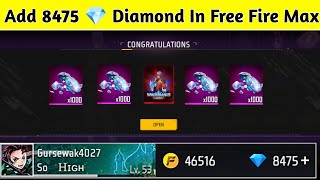 Free Fire Max Diamond Trick 2023  How To Get Free Diamonds In Free Fire Max  Free Diamonds [upl. by Gettings]